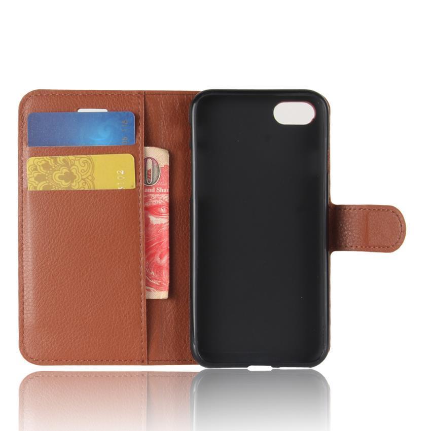 Phone Case For IPHONE 7 8 Plus Wallet Case Flip Leather Back Cover For IPHONE7 IPHONE8 IPHONE 7plus 8plus Simple Case Foldable Case Leather Case Flip Phone Cover Case