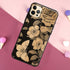 Vintage Tree Flower Bamboo Wood Case For iPhone Pro Max 12 13 min SE For iPhone 13 Shockproof Wooden Texture Protective Cover Unique & Classy Wooden Case