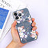 Charming Silicone Soft Anti-Scratch Cases For iPhone 13 Pro Max Case Silicone Wallet Card Holder Cover For iPhone 13 Mini 13ProMax 13Pro Flower Butterfly Beautiful Design Card Holder iPhone Case