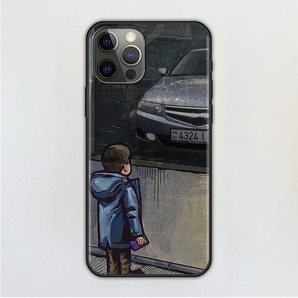 Best Phone Case For Iphone 14 11 13 12 Pro Max Mini X Xs Xr 6 6s 7 8 Plus Boy Sport Car Protective Flexible Soft Tpu Clear Phone Case