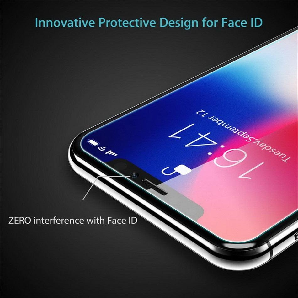 3PCS 9H Tempered Glass For iPhone 14 13 12 11Pro Max 7 8 Plus Screen Protector For iPhone XS Max XR 12mini Protective Glass Film Premium Tempered Glass Screen Protector for iPhone