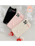 Cartoon Cute Cat Ear Phone Case For Iphone 14 12 13 11pro Max X Xr Xs 7 14plus Matte Soft Silicone Shockproof Case Funny Cat Design Cute Back Case