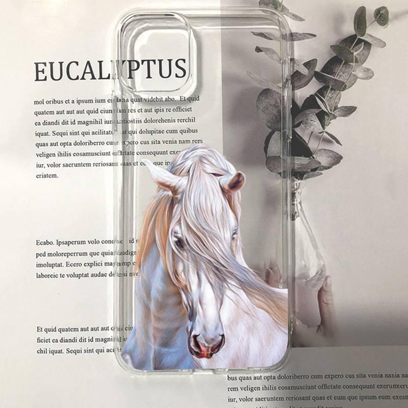 Beauty Horse Phone Case For Iphone 13 11 12 Pro Xs Max 8 7 6 6s Plus X 5s Se 2020 Xr Case Slim Profile Cute Printed Designer Snap On Case