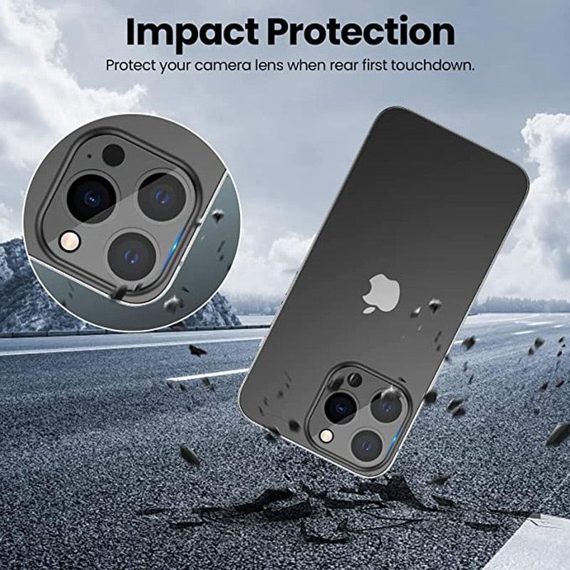 3PCS Camera Lens Protection For iPhone 12 13 14 Pro Max Lens Screen Protector 3D Full Tempered Glass For 11 ProXS MAX Camera Tempered Glass Camera Lens Protector Guard for iPhone