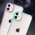 Transparent Shockproof Bumper Phone Case For iPhone 11 12 13 14 Pro Max Mini Cute Candy Color Hard Cover  Luxurious Translucent Case for iPhone