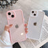 Unisex Cute Shockproof Silicone Bumper Phone Case For iPhone 14 11 12 13 Pro Max Colorful Transparent Protection Back Cover Silicone Protective Cover For iPhone