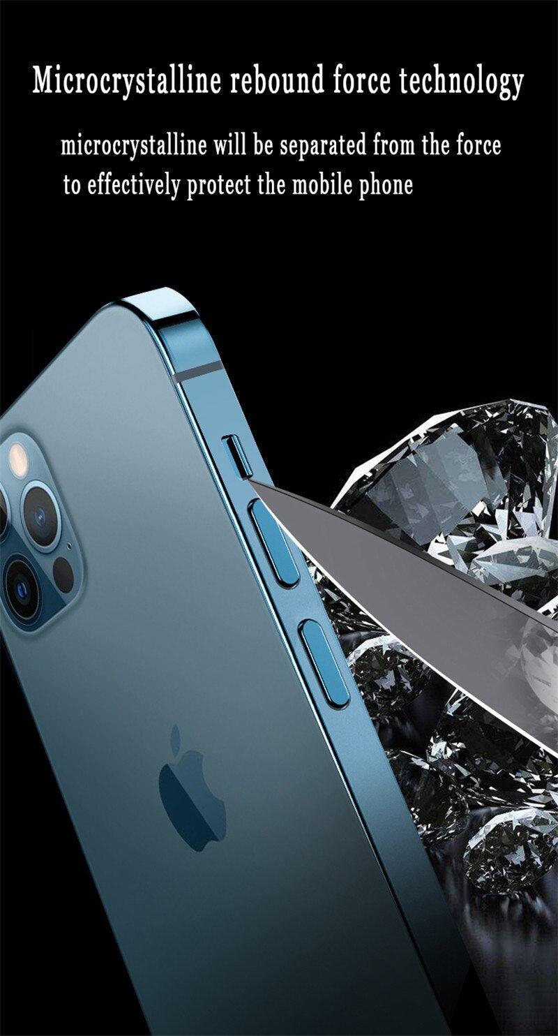 2Pcs Rim Film for iPhone 14 13 pro max 11Pro XR XS HD Transparent Phone Side Film Protective Ultra-Thin Case Tempered Glass Side Protector for iPhone