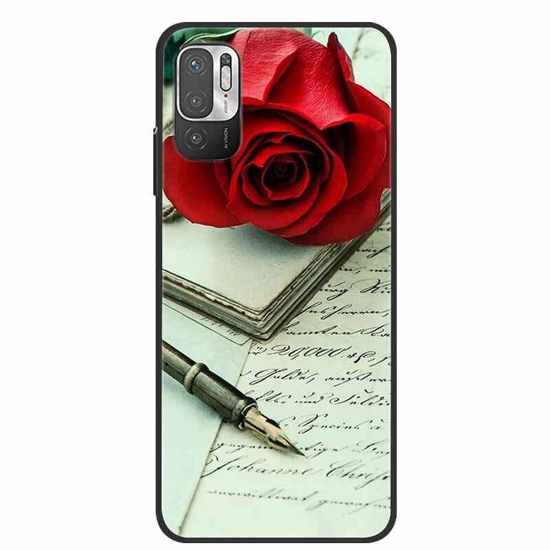 Classic Pattern Soft Slim Gel Silicone  Back Cover Case For Xiaomi Redmi Note 10 5G Case Shockproof Soft silicone Back Cover For Redmi Note 10 5G Phone Cases Note10 5G Cute Cartoon