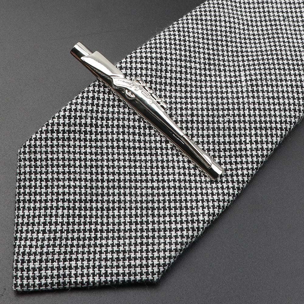 Unique Stainless Tie Clips Guitar Lizard Shaped Tie Clips Tie Clip Classic Tie Bar Clip Regular Trendy Durable Metallic Necktie Clips Wedding Business Ties Necktie Clips Pin For Mens Ideal Gift