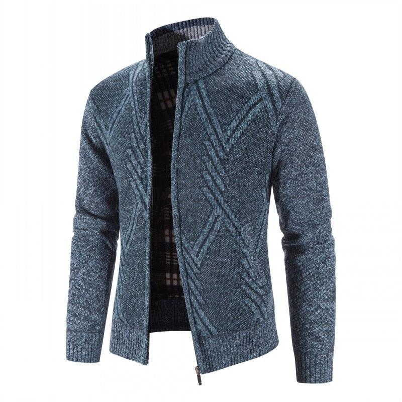 New Autumn Winter Jacket Men Warm Casual Slim Fit Fleece Jacket Elegant Jackets For Men Warm Soft Sweater Solid Jackets Casual Business Men Clothing Lightweight Hooded Jackets