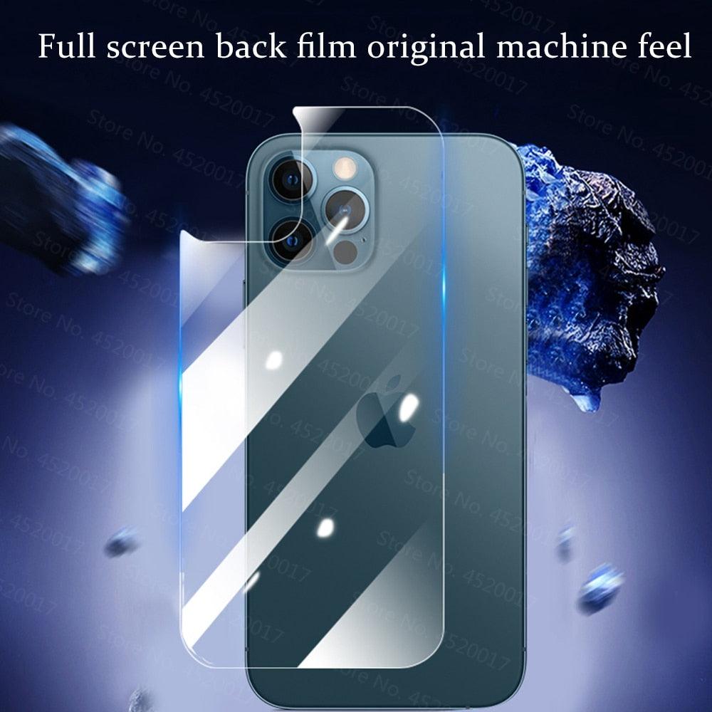 Back Tempered Glass For Iphone 12 11 13 Pro Max Xs Max Xr X 14 Pro Max Screen Protector Glass For Iphone 7 8 6 6s Se 13 12 Mini Anti-scratch Back Screen Guard For Iphone