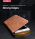 Brown Genuine Leather Flip Case For iPhone Luxury Wallet Card Cover For iPhone 14 13 Leather iPhone Case Kickstand Card Holder Flip Leather Wallet Phone Case