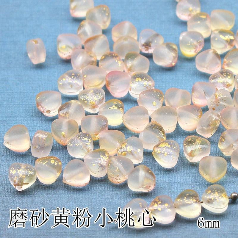 50PC/lot 8mm Frosted Gradient Color Star Beads Glass Loose Spacer Beads for Jewelry Making Handmade Accessories Acrylic Beads Star Shape Beads in Beads Spacer for Jewelry Making