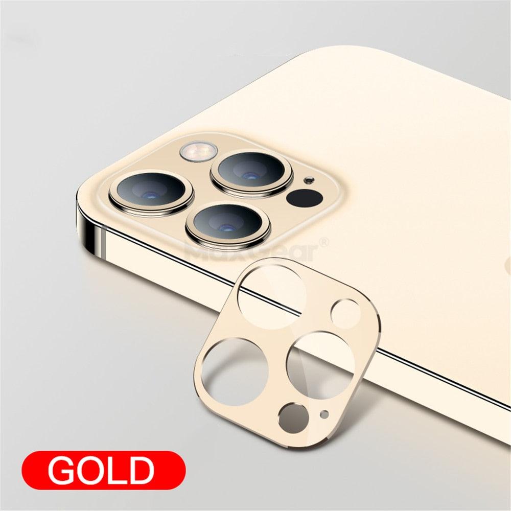 Camera Lens Tempered Glass For iPhone 12 11 Pro Max 12 Mini Full Cover Camera Ring Protector Sticker On iPhone12 Anti Scratch Camera Lens Protector 9H HD Camera Tempered Glass