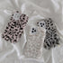 Fashion Fluffy Plush Leopard Camera Protection Phone Case For iphone 13 11 12 Pro MAX X XS XR Winter Warm Girl  Soft and Comfortable Case Unique Design Soft Cover