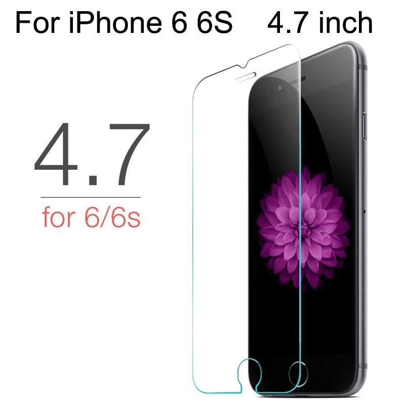 10 Pieces Tempered Glass For iPhone 11 Pro Max 6 6s 7 8 Plus 5 5s SE 2020 Screen Protector Film For iPhone 12 Pro X XS Max XR 4s Shatterproof Tempered Glass for iPhone