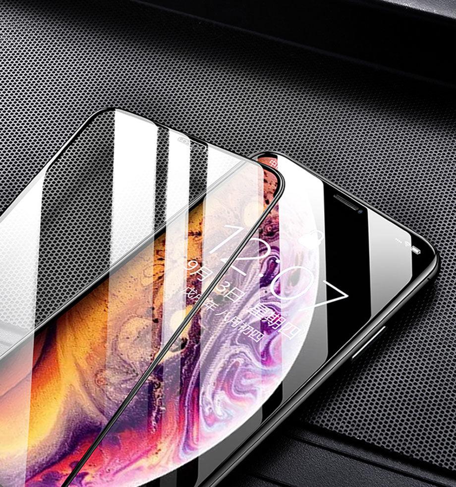 30D Full Cover Protective Glass On For iPhone 11 12 13 14Pro MAX Screen Protector For iPhone11 12 X XR XS MAX 7 8 Tempered Glass 9H Full Coverage Screen Tempered Glass Protector Guard for iPhone