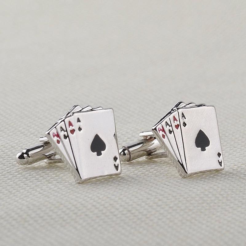 Retro Playing Cards Tie Clip Vintage Elegant Tie Clip Man Clips Unique Business Cufflinks Wedding Tie Clips For Anniversary Business Meeting And Daily Life