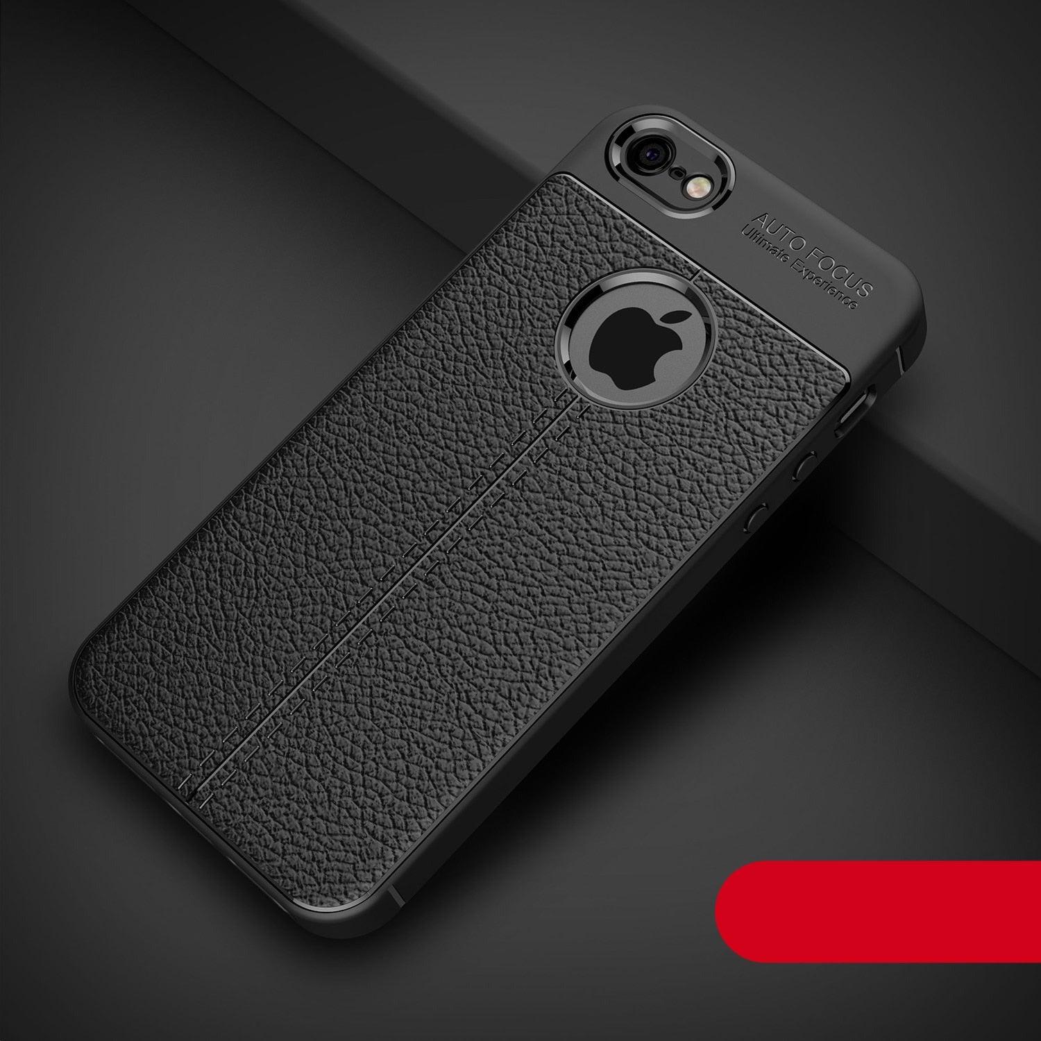 Soft Silicone Leather Flexible Back Cover for iPhone 6 Shockproof Case For iPhone Case Luxury Leather Soft For iPhone 5s Cover Luxury Men Black Business Case For Iphone