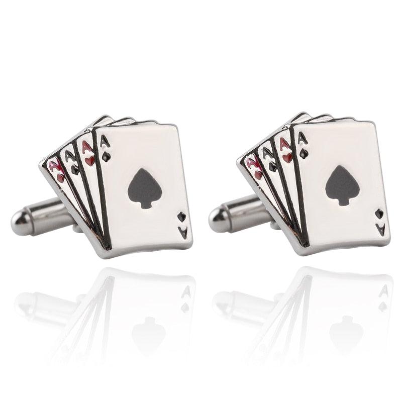 Retro Playing Cards Tie Clip Vintage Elegant Tie Clip Man Clips Unique Business Cufflinks Wedding Tie Clips For Anniversary Business Meeting And Daily Life