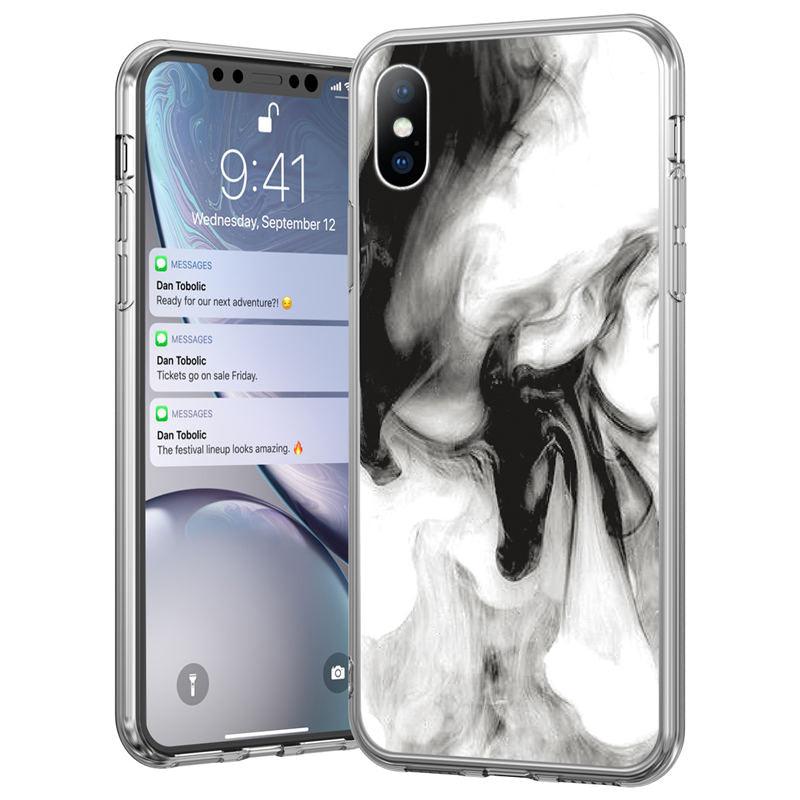 Stylish Marble Stone Texture Phone Case For Iphone 12 Pro 13 Pro Max Unique Solid Color Marble Soft Cover Silicone Mobile Phone Case