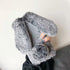 Cute Stuffed Plush Fluffy Case For iPhone 13 12 11 Pro XS Max X XR 12Mini Rabbit Ears Furry fluffy Fur Plush Warm Cover for iPhone 6 6S 7 8 Plus Phone Case