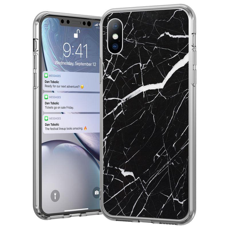 Stylish Marble Stone Texture Phone Case For Iphone 12 Pro 13 Pro Max Unique Solid Color Marble Soft Cover Silicone Mobile Phone Case