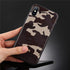 Army Green Camouflage Case For iPhone 11 12Pro 13 Pro Max SE X XR XS Max 6 6S 7 8 Plus Soft Silicone Back Cover Black And White Camo Camouflage Thin Design Durable Hard Plastic Protective Case