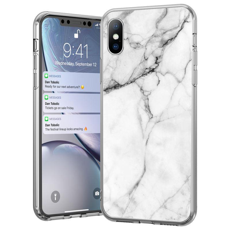 Stylish Marble Stone Texture Phone Case For Iphone 12 Pro 13 Pro Max Unique Solid Color Marble Soft Cover Silicone Mobile Phone Case