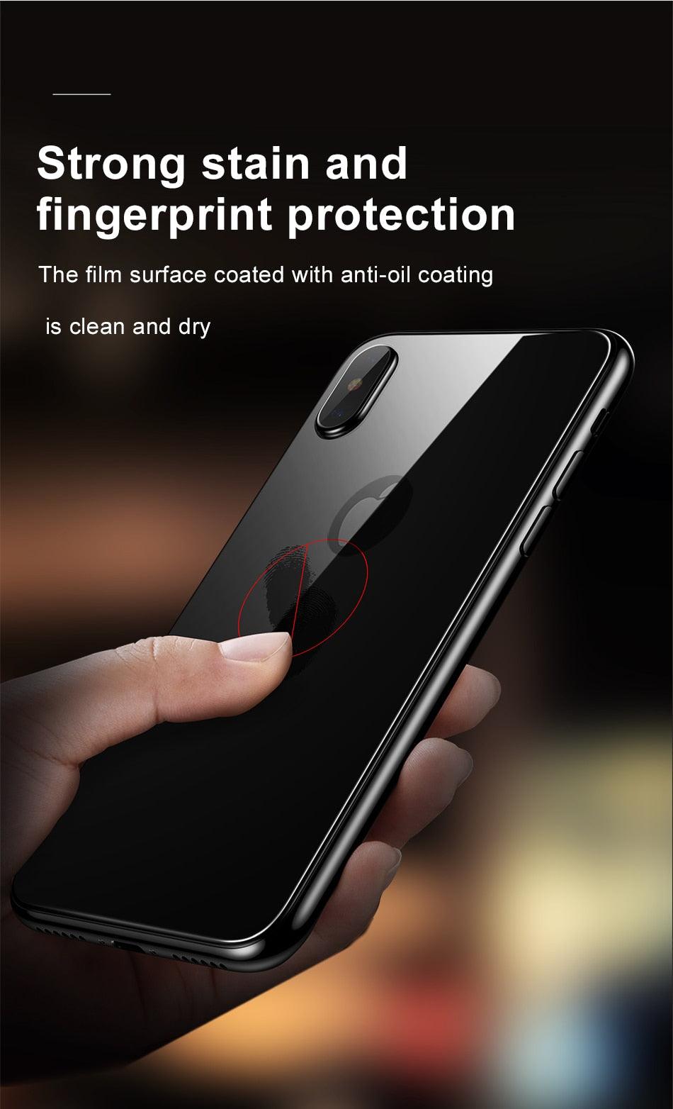 Back 9H Tempered Glass For iPhone 14 Plus 13 12 mini 11 Pro X XR XS Max Rear Screen Protector Protective Film Gold Black White Anti Scratch Edge to Edge Coverage Back Glass for iPhone