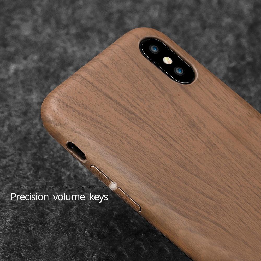 Classy Vintage Design Genuine Natural Wood Phone Case Wooden Texture Back Case For iPhone11 Case Luxury Phone Cover For iPhone 6 6s 7 8 plus 11 Pro max Case New Fashion Soft Case