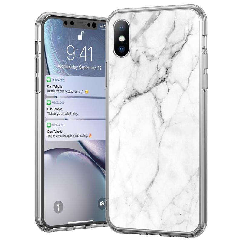 Stylish Marble Stone Texture Phone Case For Iphone 12 Pro 13 Pro Max Unique Solid Color Marble Soft Cover Silicone Mobile Phone Case