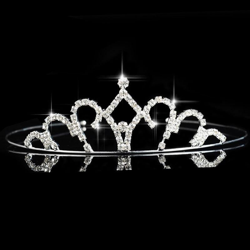 Children Tiaras And Crowns Headband Kids Girls Bridal Crystal Crown Wedding Party Accessories Hair Jewelry Ornaments Headpiece Bride Wedding Rhinestone Tiara Crown Gift Hair Accessories Children Princess Memorial Jewelry