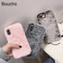 Fashion Lady Gift Case for iPhone 14 13 12 XS Max XR X 11 Pro Max SE Furry fluffy Warm Cover for iPhone 6 7 8 Plus Phone Case Fashion Fluffy Fur Protective Back Cover