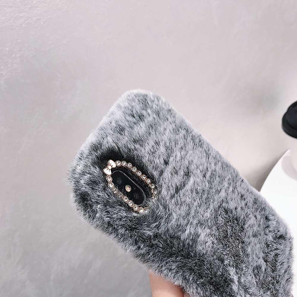 Fashion Lady Gift Case for iPhone 14 13 12 XS Max XR X 11 Pro Max SE Furry fluffy Warm Cover for iPhone 6 7 8 Plus Phone Case Fashion Fluffy Fur Protective Back Cover