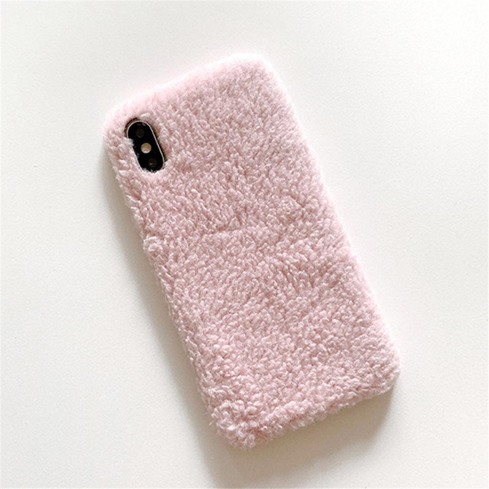 Fashion Lady Gift Case For Iphone Xs Max Xr X 11 Pro Max Se Furry Fluffy Warm Cover For Iphone 6 7 8 Plus Soft Phone Case Flexible Silicon Soft Fluffy Furry Shockproof Protective Phone Case For Iphone