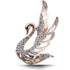 Luxury Rhinestone Crystal Swan Brooches Women Elegant Animal Pins Brooch For Women Fashion Rose Gold Swan Rhinestone Classy Brooch Crystal Jewelry Gifts For Wife Girls Modern Jewelry