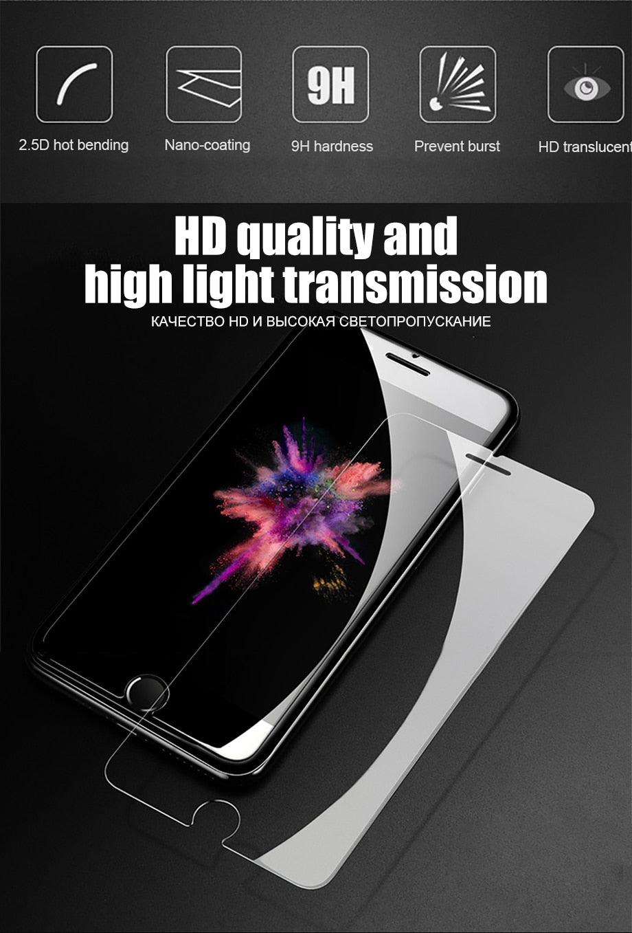 3PCS full cover tempered glass for iPhone se 2020 screen protector for iPhone se 2020 se2020 es glass protective film Anti-Fingerprint No Dazzling 9H Hardness HD Tempered Glass Shield Film for iPhone