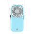 Portable Air Conditioner Hanging Neck Fan With 3000mAh Power Bank Mini Folding USB Handheld Desk Air Cooler Fan Personal Foldable USB Rechargeable Fan Operated for Home Office Outdoor Travel