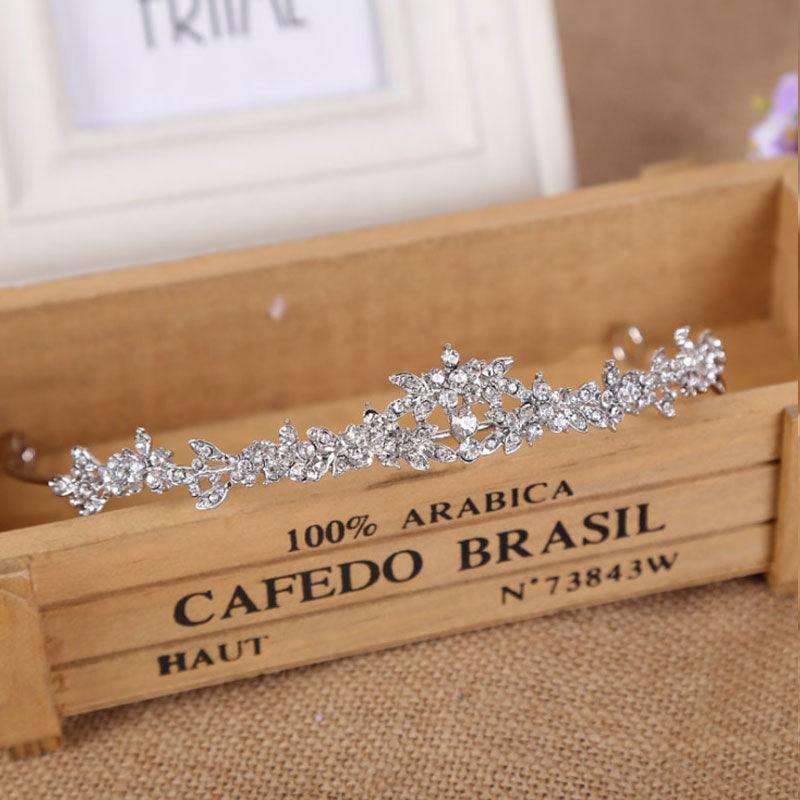 Luxury Elegant Crystal Pearl Bridal Crown Woman Tiaras Hair Jewelry Ornaments Headbands Wedding Party Hair Accessories  Wedding Hair Accessories Ladies Headband Hair Jewelry Wedding Hair Accessories Ladies Headwear Bridal Headwear