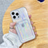 Unique Gradient Women Love Wallet Card Holder Clear Soft Case For iPhone 13 11 12 Pro Max Beautiful Colors Transparent Cover Drop Protection Transparent Phone Cover