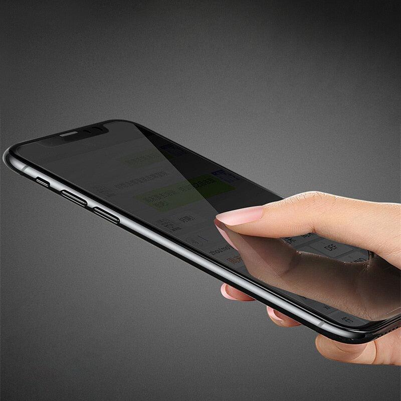 Anti-spy Screen Protector For iPhone 14 13 12 11 XS MAX XR Full Cover Private Glass For iPhone 7 8 PLUS Protective Film Anti Spy Full Coverage Case Friendly Tempered Glass Screen Protector for iPhone