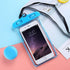 Universal Simple Colorful Waterproof Case For iPhone Cover Bag Cases For Phone Water proof Phone Case Luminous Frame Waterproof Phone Case Large Size Waterproof Phone Pouch For iPhone Case & Strap