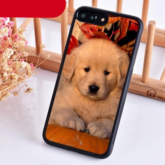 Golden Retriever Dog Cute Puppy Phone Case For Iphone 14 5 6 7 8 Plus X Xr Xs 11 12 13 Pro Max  Ultra Full Protective Liquid Silicone Case Back Cover For Iphone