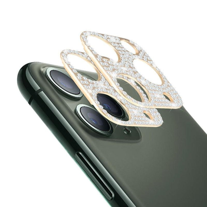 Camera Lens Metal Protector For iPhone 14 13 12 11 Pro Max Hollow Glitter Rhinestones Camera Protector For iPhone 12 13 Mini 14 Diamond Camera Lens Protection Decorations Lens Protector Cover for iPhone