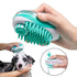 Pet Dog Cat Bath Brush 2-in-1 Pet  Massage Comb Soft Silicone Pet Shower Hair Grooming Comb Dog Cleaning Tool Pet Supplies Pet Brush Bath Massage Brush Shampoo Dispenser for Pet