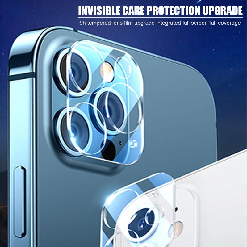 5Pcs Full Cover Protective Glass for Iphone 11 12 13 Pro XS Max Camera Protector for Iphone X 11pro Max 12 13 Mini 14 Pro Max Back Camera Protector Case Friendly Easy Installation Camera Lens Protector