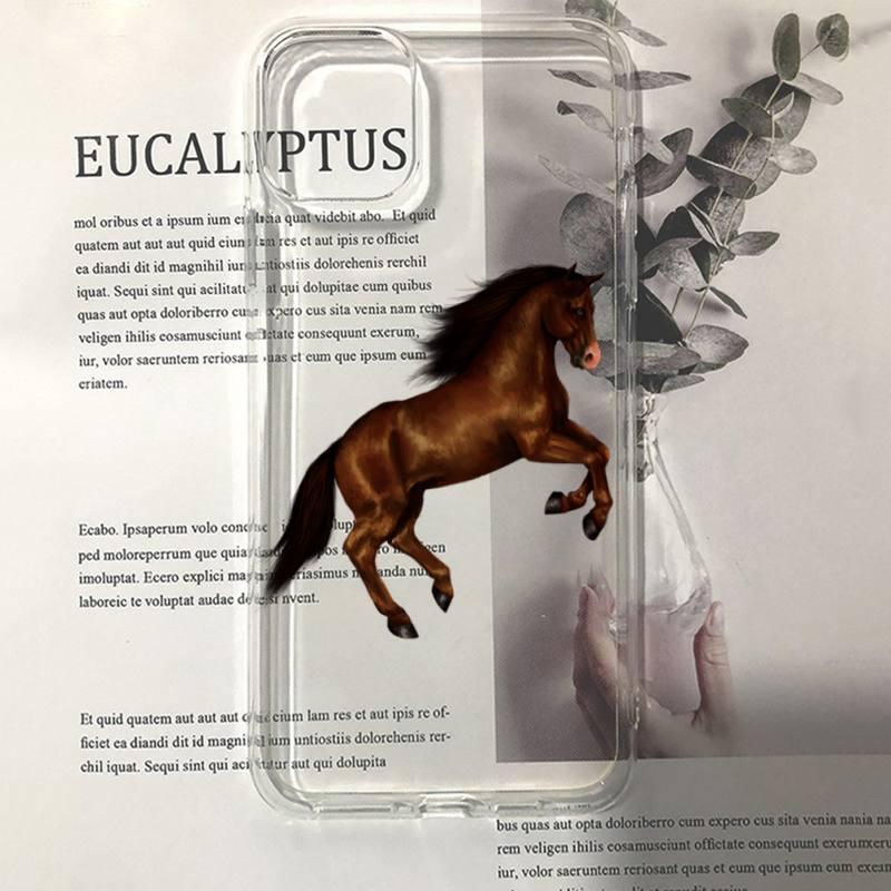 Beauty Horse Phone Case For Iphone 13 11 12 Pro Xs Max 8 7 6 6s Plus X 5s Se 2020 Xr Case Slim Profile Cute Printed Designer Snap On Case