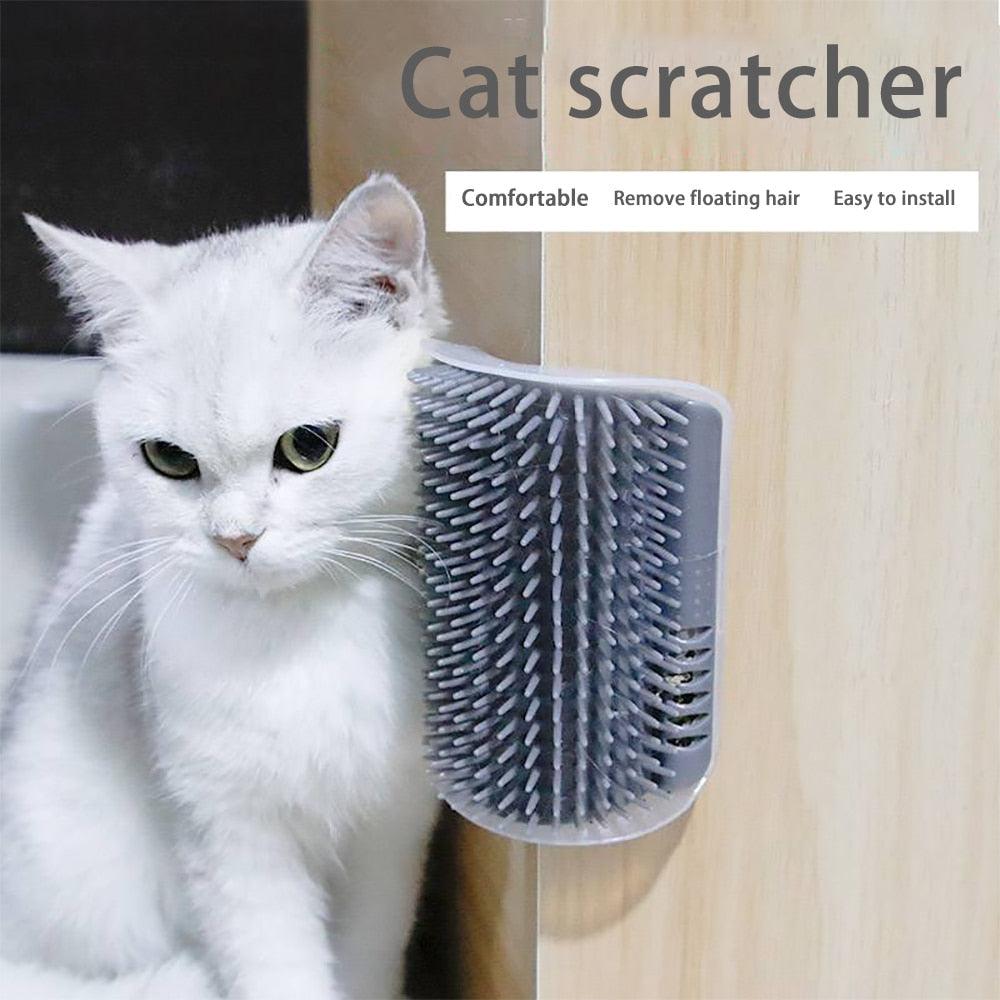 Massager for Cats Pet Products Pets Goods Brush Remove Hair Comb Grooming Table Dogs Care Accessories Things Strip  Soft Cat Massage Brushes Wall Mounted Scraper for Kitten