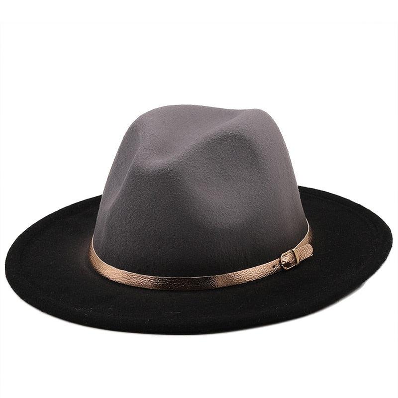 Winter Autumn Polyester Men And Women Big Fedora Hat Jazz Top Hat Autumn and Winter Solid Color Comfortable Hat Wedding Hat Fedoras Jazz Hat Outdoor 2 Mixed Colors Hats